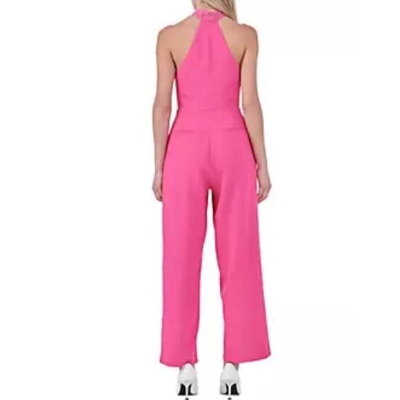 Anthropologie Endless Rose Woman Pink Front Tie Strapless Jumpsuit, Size… - Picture 2 of 11